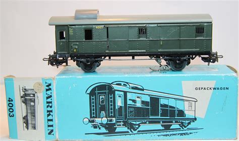 Märklin 4003 Baggage Wagon Packwagen 3294 Pwi 20t Made Of Sheet Metal