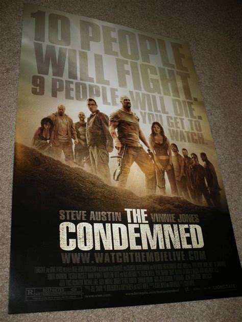 THE CONDEMNED 13.5x20 PROMO MOVIE POSTER Steve Austin | eBay