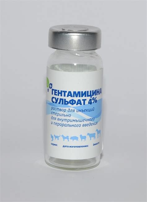 GENTAMICIN SULFATE 4% » The company LLC “BioChimPharm”