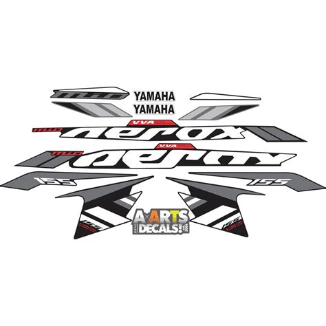 Yamaha Aerox 155 Version 2 Sticker Decals Custom Colors Shopee