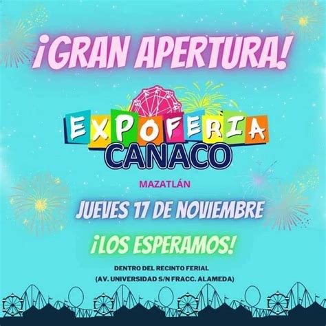 Este Jueves 17 de Noviembre inicia Expo Feria CANACO Mazatlán 2022