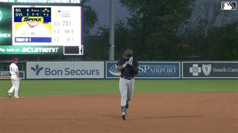 Xavier Isaac Hits A Two Run Homer Hot Rods