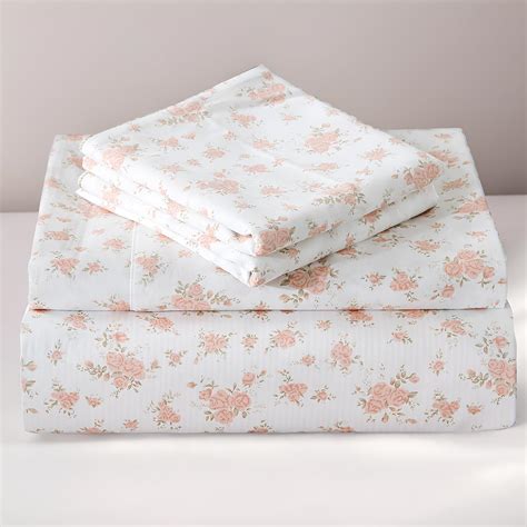 Amazon FADFAY Pink Floral Bed Sheets Full 100 Cotton Premium