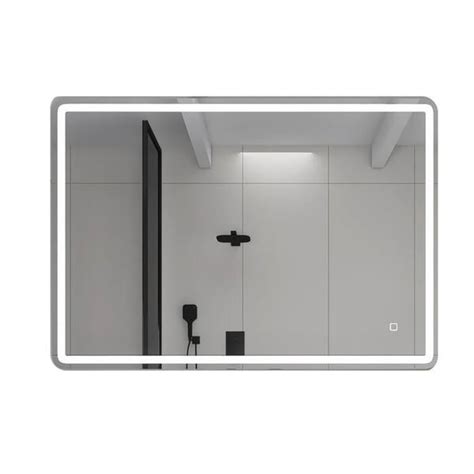 Funkol In W X In H Rectangular Frameless Wall Mount Bathroom