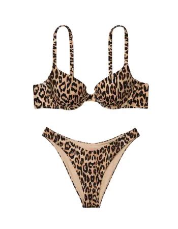 Купальник Mix Match Icon Push Up Bikini Top Brazilian Bikini Bottom Leopard купити оригінал