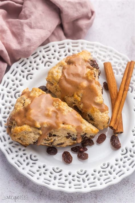 Cinnamon Raisin Scones - The Recipe Rebel