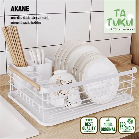 Jual Tatuku Akane Rak Cuci Piring Dapur Nordic Style Stainless Rak