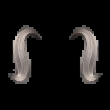 Short Fluffy Pigtails Extensions In Ash Blonde Roblox Item Rolimon S