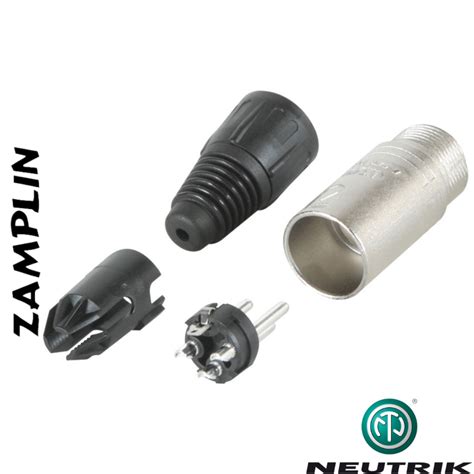 Ficha De Audio Neutrik Nc Mx Xlr Canon Macho Para Armar