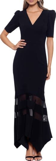 Xscape V Neck Scuba Gown Nordstrom