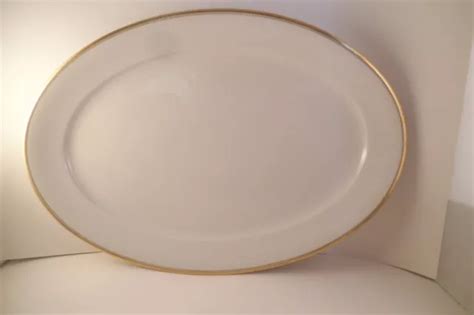 VINTAGE CH FIELD Haviland GDA Limoges France Gold Rim Oval Serving