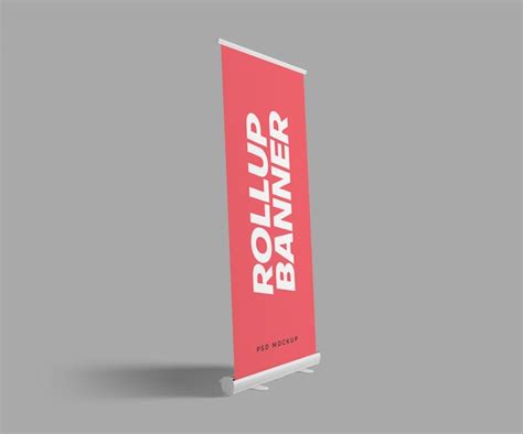 Premium Psd Roll Up Banner Mockup