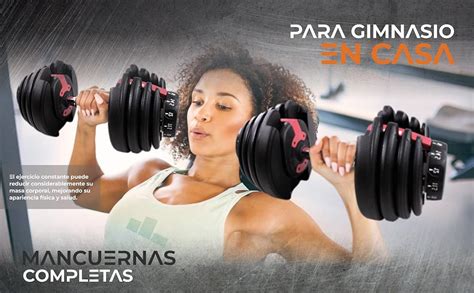 Yim Sports Kit O Par De Mancuernas Dumbell Pesas Ajustables Con Rack