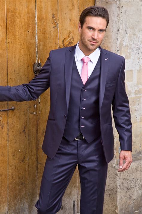 Tenue Mariage Costume Homme Mariage Bleu Marine