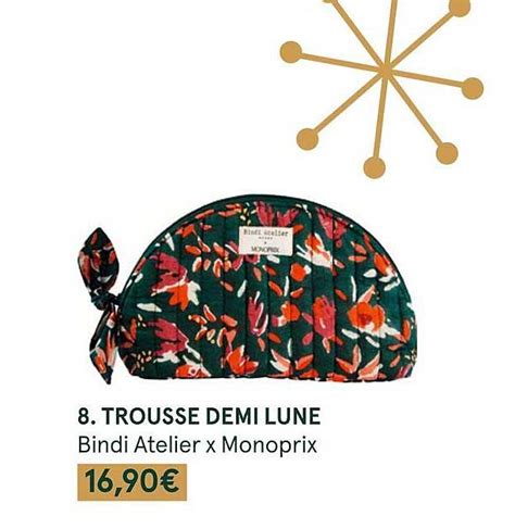 Promo Trousse Demi Lune Bindi Atelier X Monoprix Chez Monoprix