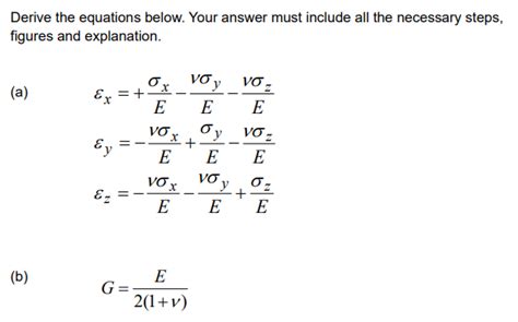 Solved Derive the equations below. Your answer must include | Chegg.com