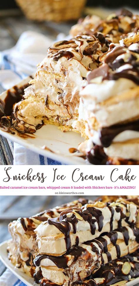 Snickers Ice Cream Cake - Yummi Haus