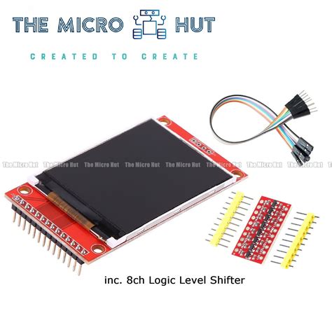 Tft Display Inch Lcd X Spi V V Ili Sd Slot For