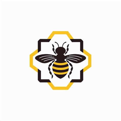 El Logotipo De La Abeja Vector Premium