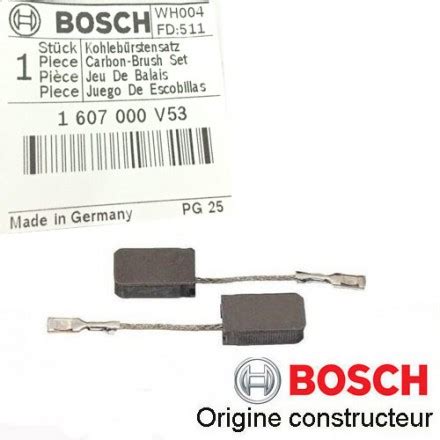 jeu de charbons Bosch 1607000V53 - HD Outillage