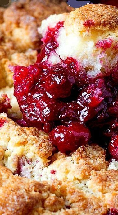 Jack Daniels Sour Cherry Cobbler Cherry Recipes Cherry Cobbler