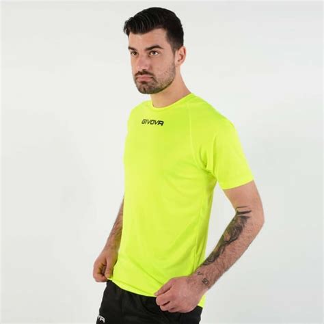 Givova Shirt Givova One yellow fluo MAC01