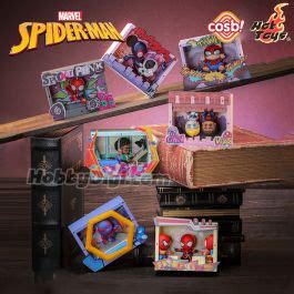 Hot Toys Cosbi 盲盒迷你珍藏人偶系列 CBX001 Marvel 蜘蛛俠 飛躍蜘蛛宇宙場景系列 原盒6款不重複