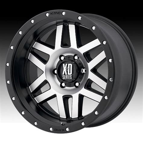 XD Series XD128 Machete Machined Black Custom Wheels Rims XD128