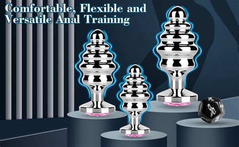 Amazon Luxury Anal Butt Plug Kit Metal Threads Anal Beads Fetish
