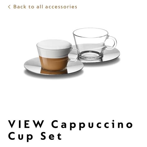 Nespresso View Cappuccino Cups Furniture And Home Living Kitchenware