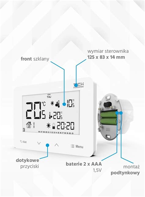 Przewodowy Regulator Pokojowy Dwustanowy St V Tech Sterowniki