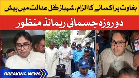 Shahbaz Gill Arrested Police Gets Two Day Physical Remand Breaking