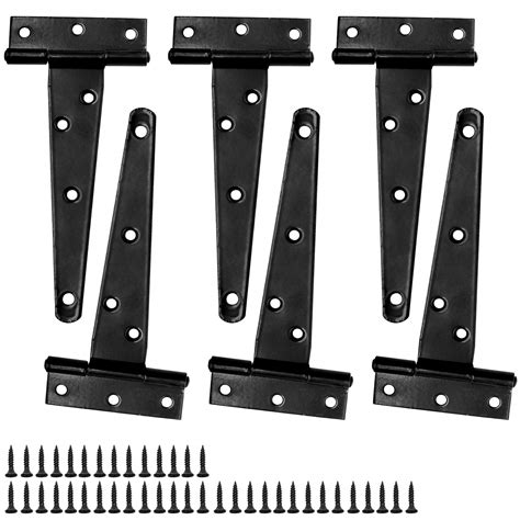 Buy Zozomaiy Pack Inch T Strap Hinges Heavy Duty Door Gate T Hinge