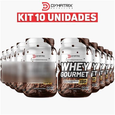 10x Whey Iso Gourmet Dymatrix Nutrition 900g Cada Frete grátis