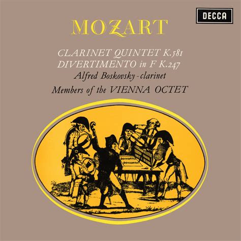 Alfred Boskovsky Mozart Clarinet Quintet K Divertimento K