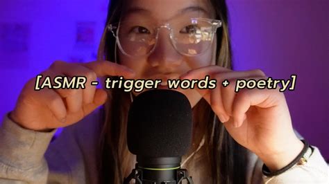 [asmr] Whispered Trigger Words Poetry Relaxing Pace Mixed Tapping Mouth Sounds Visual