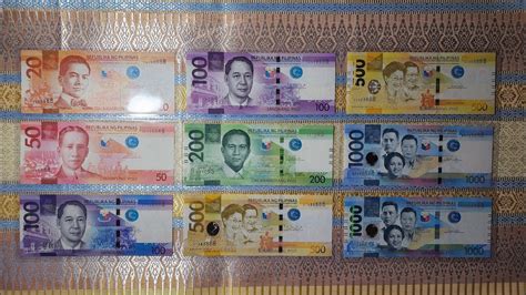 Philippines New Generation Currency Series Banknotes Original