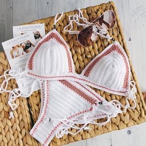 Brazilian Crochet Bikini White Crochet Bikini Set Crochet Bathingsuit