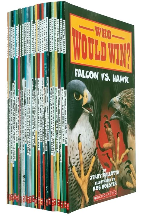 Who Would Win Collection 26 Books Set By Jerry Pallotta Falcon Vs