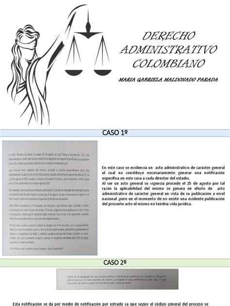 Derecho Administrativo Colombiano Tallercorrecion Pdf Justicia