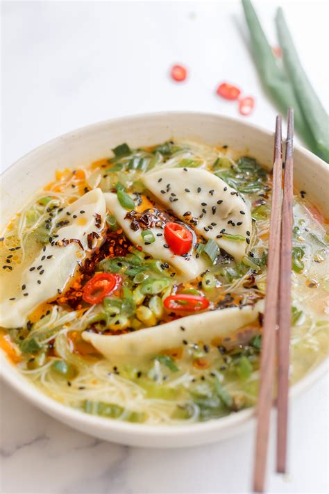 Easy Vegetable Gyoza Soup Mr Chens Dumplings