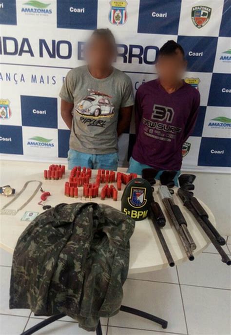 Piratas Suspeitos De Roubos A Comunidades Do Am S O Presos Armas