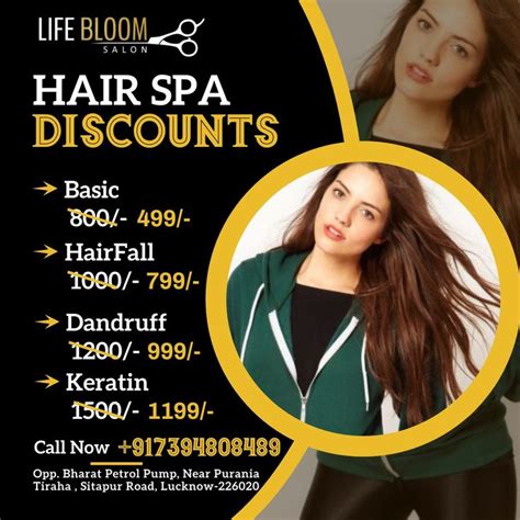 Life Bloom Salon Special Discount Offer On Hair Spa Hair Spa Hair