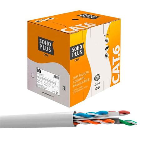 Cabo De Rede Furukawa 30 Metros Sohoplus Cat6 Conector Rj45