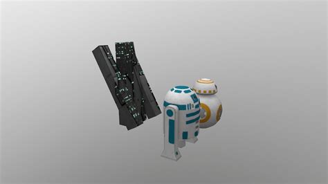 Low Poly Droids Three Star Wars Free Vr Ar Low Poly 3d Model Cgtrader