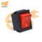 Buy KCD4 16A 250V AC red color 4 pin DPDT heavy duty plastic rocker ...