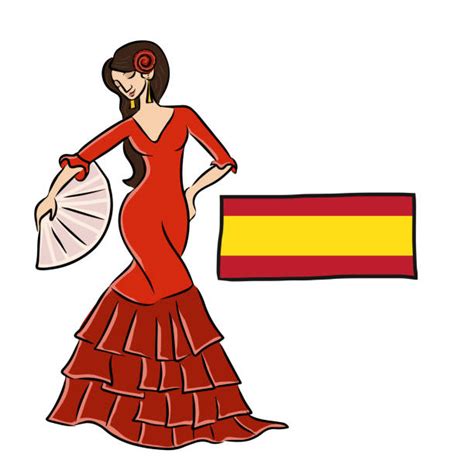 Royalty Free Spanish Dancer Costumes Cartoons Clip Art Vector Images