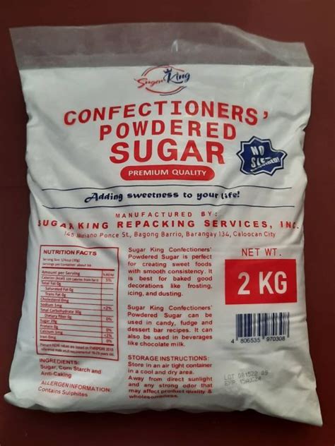 Sugar King Confectioner Sugar Powdered Sugar 1kg2kgs Lazada Ph