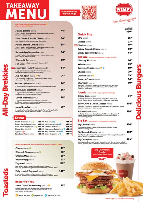 Wimpy Menu