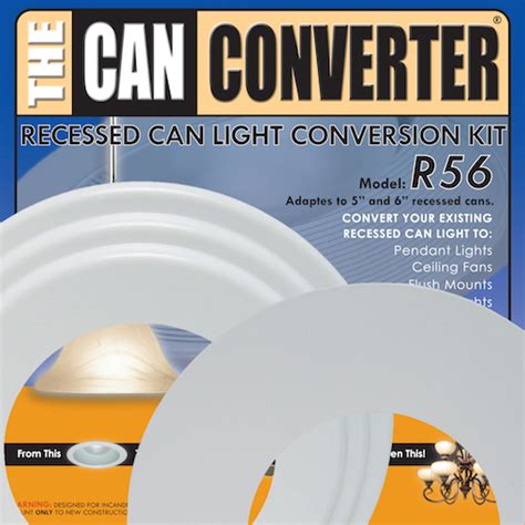 6 In Recessed Light Conversion Kit White Can Converter R56